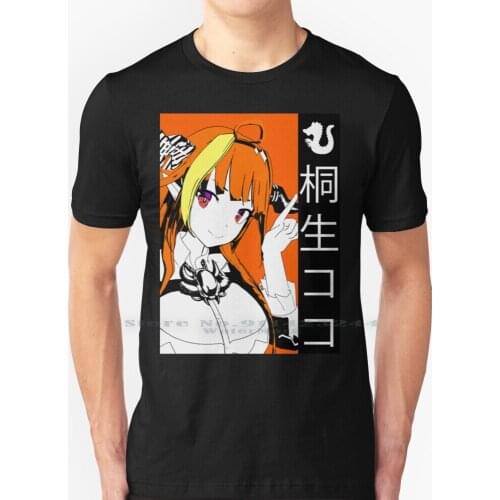 Hololive Kiryu Coco T Shirt 100% Pure Cotton Hololive Gen 4 Hololive Jp Kiryu Coco Vtubers Virtual Youtubers Creative Trending