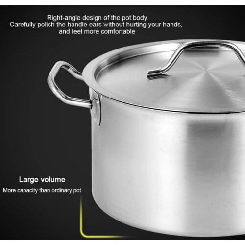 1.5/1.8L Stainless Steel Saute Pan with Cover Helper Handle Kitchen Saucepan Pot