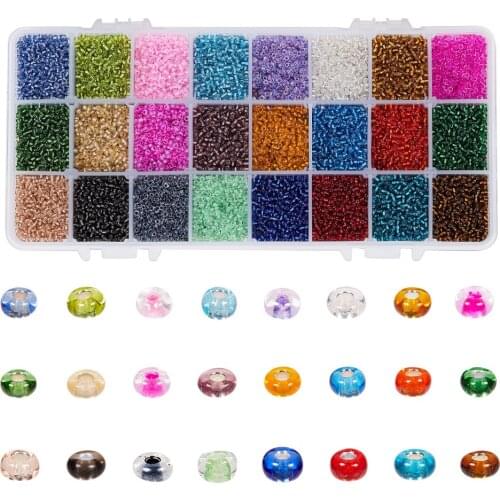 2mm 24 Color Czech Crystal Glass Seed Beads Round Loose Beads For DIY Handmade Jewelry Making Accessories Combination Boxed