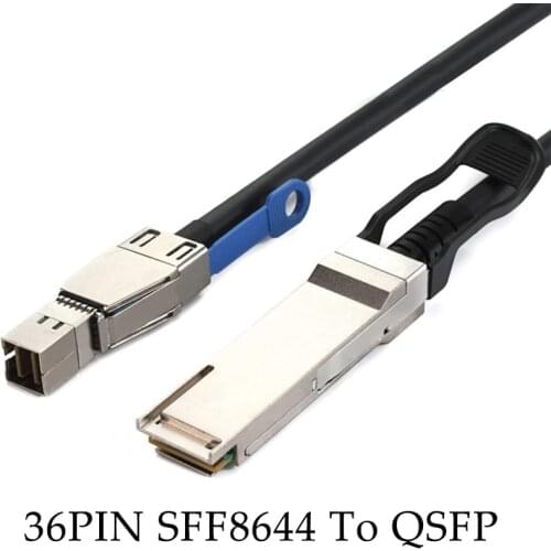 MINI SAS HD SFF-8644 To QSFP H3C 40G Cable SAS 36PIN SFF8644 To QSFP Server High-speed Cable 40G QSFP Cable for servers switches