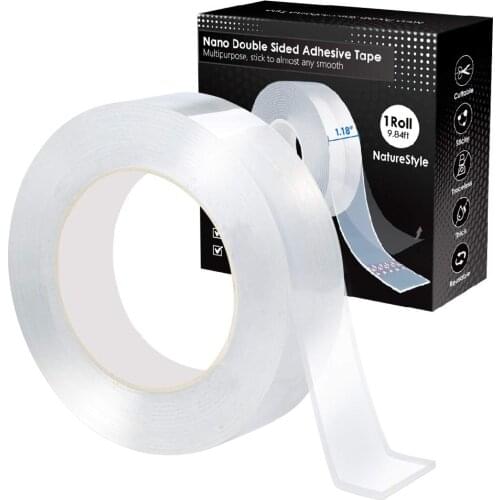 Home reusable Tape double sided adhesive for Face Super Strong Traceless Nano Glue Gadget cinta doble cara Transparent