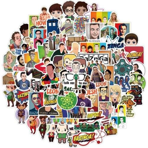 50/100pcs TV Drama TBBT Stickers Vinyl Waterproof Stickers for Teens Adults Luggage Laptop Bike Skateboard Supplies