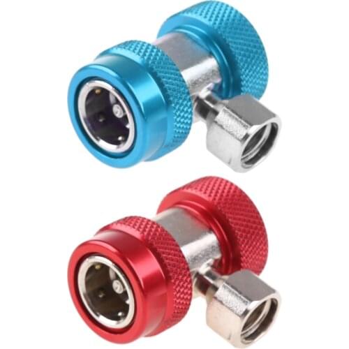 New 2Pcs R134A H / L Adapters Quick Coupling Air Conditioner Coolant Adjustable