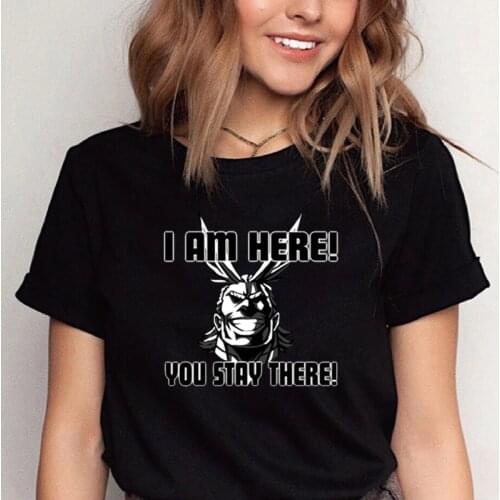 Japanese Anime My Hero Academy Printed Clothing Japanese Anime Short Tshirt High Quality O-Neck Tops Loose Casual Hipster Tee