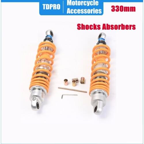 One Pair 330mm 13" Motorcycle Rear Shocks Absorbers Suspension For Dirt Street Bike Honda Trail CT70 CB400