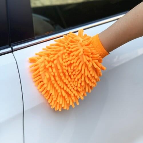 1pc Car Wash Gloves For Volkswagen / Porsche / Audi / Skoda / SEAT / MAN / LADA /DACIA UAZ/ Citroen DS Peugeot