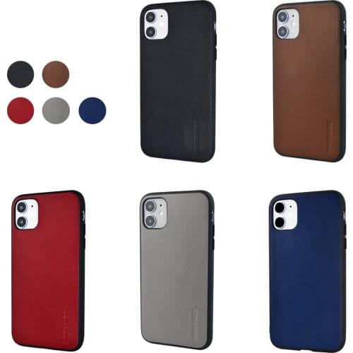 Uitable for IPhone 11/12promax 7/8plus Leather Business Mobile Phone Case for IPhone XSmax XR XS X Protective Sleeve