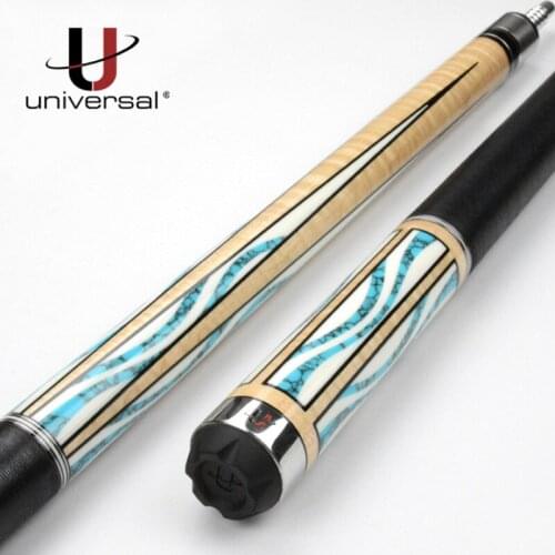 Universal Sculpture Cue Pool Billiard 12.75mm Tip UN111-4 Black 8