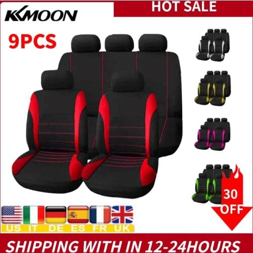 Universal 9 Pcs Car Seat Cover Auto Interior Decoration Protective Cushion Vehicle styling Automotive Seat Protector Fit most