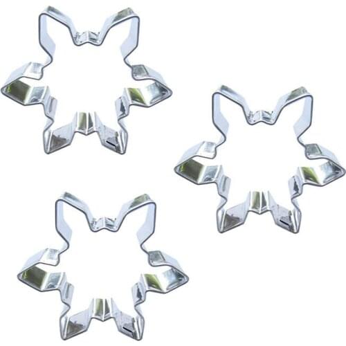 Snowflakes shape 3 piece biscuit cutting molds, baking tools, cake decorating soft candy tools