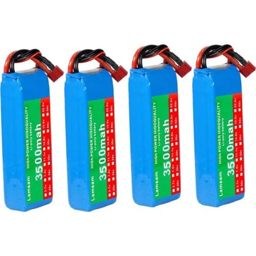 HIGH Quality RC Car Lipo Battery 7.4V 3500mAh Max 60C For Wltoys 12428 12423 RC Car Upgrade part For Wltoys 144001 feiyue 03 Q39