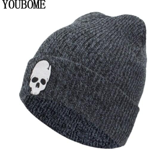 YOUBOME Winter Hat Women Men Skullies Beanies Knitted Hats For Men Mask Skull Female Gorros Bonnet Soft Autumn Beanie Hat Caps