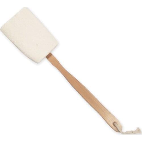 1pc 40cm Bath brush Back Exfoliating Long Handle Loofah With Wooden Body Massage Brush Bathing Brush Loofah Back Sponge Scrubber