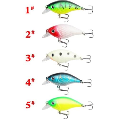 1PCS Winter Crankbait Wobbler Sinking Fishing Lures 60mm/6.8g/Artificial Lifelike Bionic 3D Eye Hard Bait Pesca Fishing Tackle