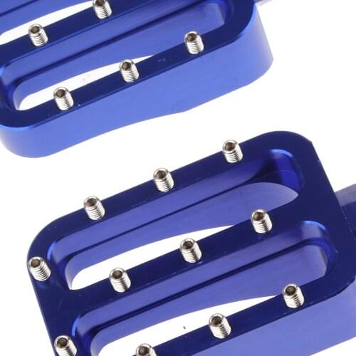 2pcs CNC Blue Aluminum Footpegs Foot Pegs for Honda XR50, CRF50