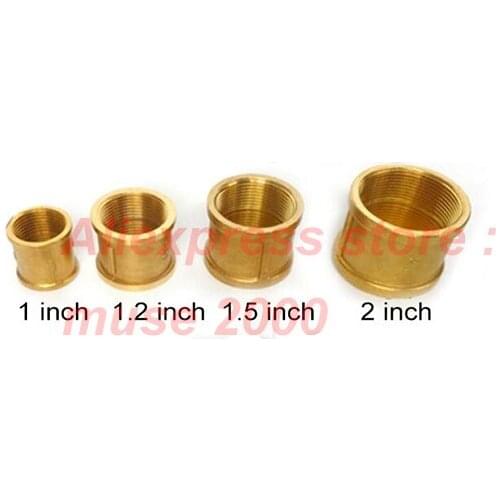 3/4 1 1.2 1.5 2 inch BSP Female straight joint nut inner thread copper connector coupler bush Female brass bushing