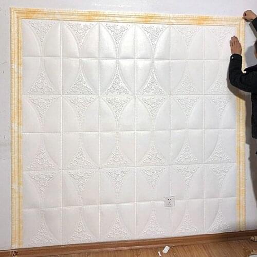 3d Wall Stickers Pvc Self-adhesive Waterproof Wallpaper Frame Kitchen Bathroom Living Room Waist Line Baseboard Home Decoration