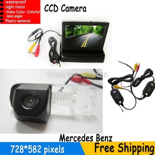 HD Auto Parking Monitor, Reverse CCD Car Rear View Camera for Benz C-Class W203 E-Class W211 CLS-Class 300 W219 R350 R500 ML350