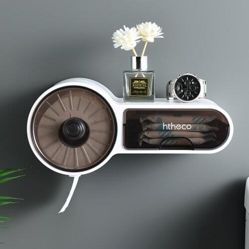 Toilet Paper Holder Waterproof Tissue Box Plastic Toilet Dispenser Roll Paper Tube Storage Box Tray Toilet Paper Storage Rack