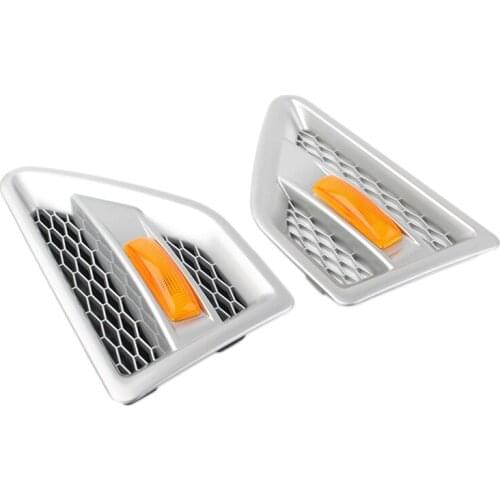 Door Side Vent Mesh Grille with Side Marker Light for Land Rover Freelander 2 LR2 2006-2016