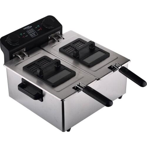 Electric Fryer 6L Household French Fries Machine Fryer Commercial Fries Fried Chicken Small Fryer Set Frying Skewers Pot