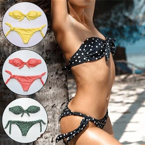 Faroonee Polka Dot Swimwear