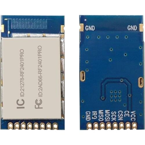 G-NiceRF 50PCS 2.4GHz ISM band RF2401Pro Antenna on PCB nRF24L01+ FCC shield case