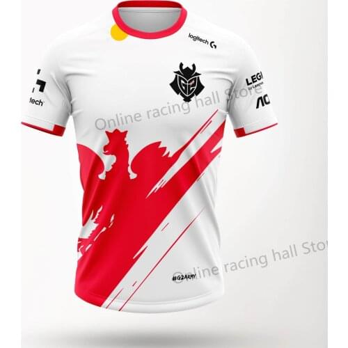 G2 Poland Team Jersey 2021 New G2 National Team Jersey G2 e-sports Team Uniform T-shirt League of Legends T-shirt Game 3D Shirt