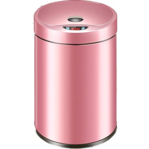 Intelligent Sensor Trash Can Home Living Room Bedroom Kitchen Bathroom with Lid Charging Automatic Trash Can Kitchen Trash Bin