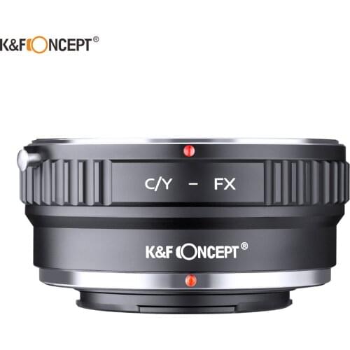K&F Concept Lens Mount Adapter for Contax/Yashica C/Y Lens to Fujifilm FX Mount X-Pro1 Mirrorless Camera C/Y-FX