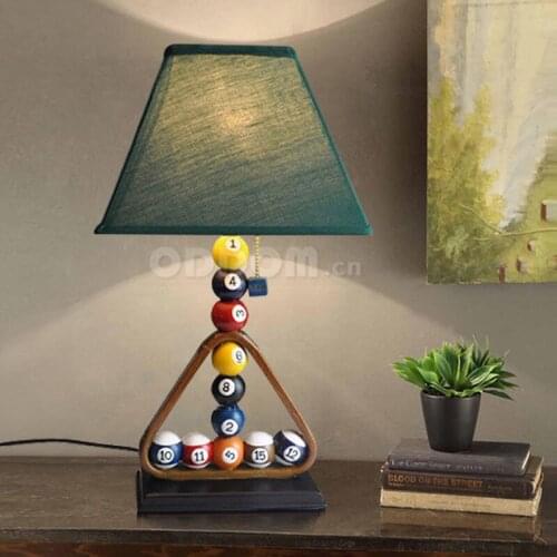 Creative Personality Billiard Table Lamp Bedroom Bedside Lamp Modern Minimalist Boy Gift Gift Study Desk Ball Decoration