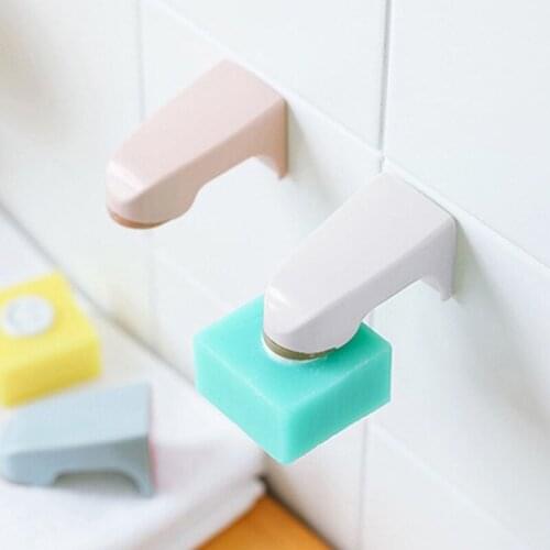 Creative Magnetic Soap Holders Bathroom Wall Hanging Soap Box Suction Cup Rack Multi-color Magnetic Soap Holder