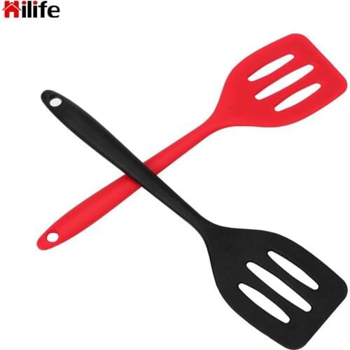Gadgets Slotted Turners Cooking Utensils Fried Shovel Silicone Turners Egg Fish Frying Pan Scoop Kitchen Tools Spatula