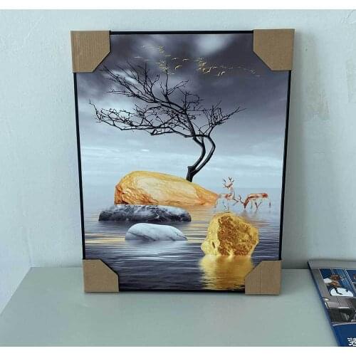 Living Room Decorative Painting Modern Minimalist Sofa Wall Painting Wall Painting Nordic Mural Canvas Painting Lonely Tree