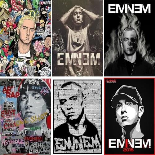 Eminem Wall Art Picture The Marshall Mathers Music Star Poster Canvas Painting Posters and Prints Wall Art Decor