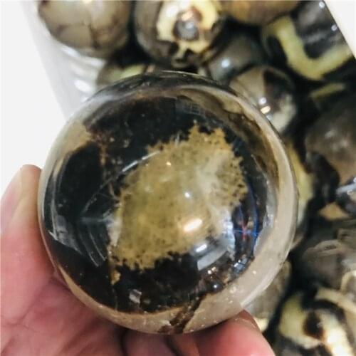 Natural septarian sphere septarium Natural Dragon Stone Septarium Fossil Crystal Sphere Ball Healing Free shipping