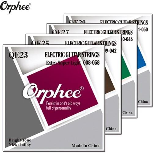 NEW Orphee Professional Guitar Strings QE Series Nickel Alloy Plated Electric Guitar Strings Replacement QE23 /QE25/ QE27/QE29