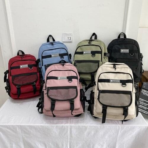 2021 Japanese Fashion Womens Backpack Nylon Waterproof And Anti-theft Schoolbag For Girls Large Capacity Travel Backpacks