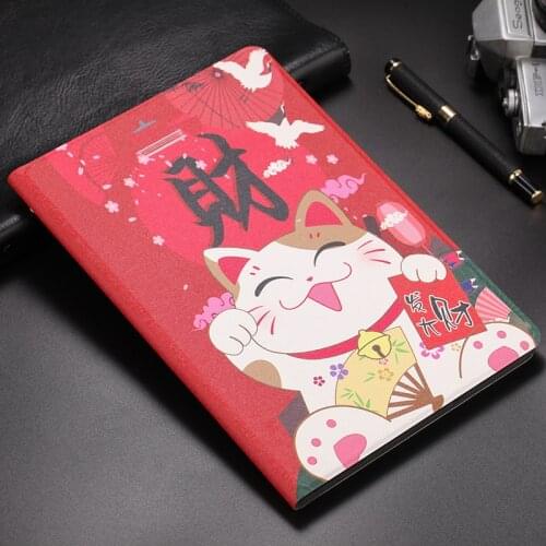 Flip Skin For Huawei MediaPad M6 10.8 Inch Case 2019 Lovely Kids Cartoon PU Leather Tablet Smart Shell Stand Cover Funda+pen