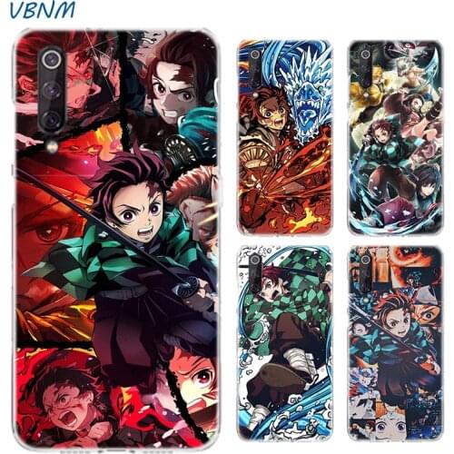Demon Slayer Kimetsu no Yaiba Anime Case For Xiaomi Redmi Note 10 9 8 lite A3 S2 5X 6X CC9 CC9E 9SE 8SE 9T F1 Silicone Cover