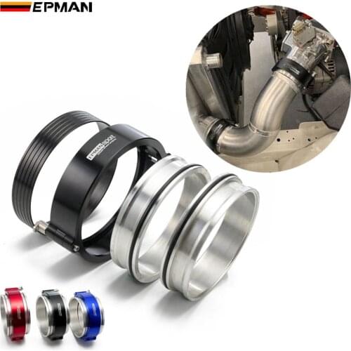 EPMAN Exhaust V-band Clamp High Pressure HD Clamp For 5" 127mm Radiator Hose Wastegate Flanges Turbo Dump Pipe EPSS127KB