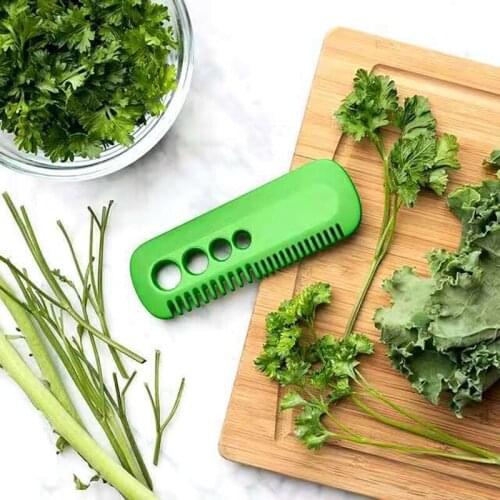 1PC Kale Chard Collard oregano parsley cilantro Herb Stripper Looseleaf Loose Leafs Kitchen Vegetable Leaf Peeler Gadgets