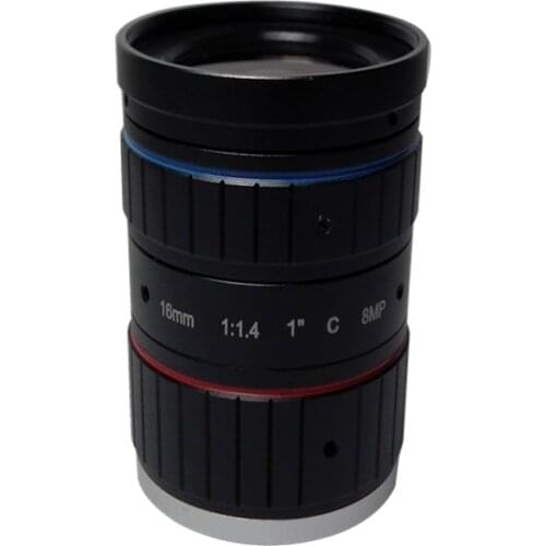 16mm F1.4 C Mount 1" 8Mega 4K CCTV Lens Industrial Machine Vision Lens for C Mount HD Camera SL-C1614M