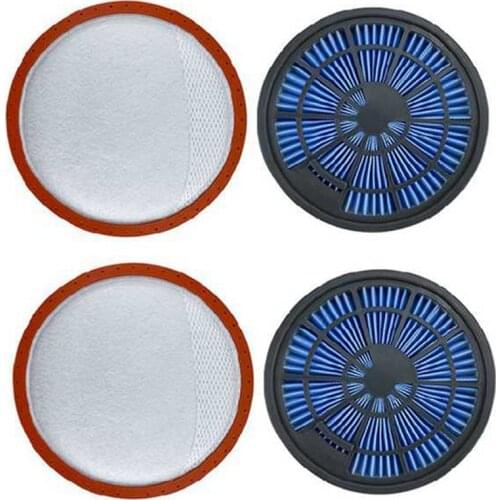 2Pcs Pre-Motor Filter+2Pcs Post-Motor Filter for Vax 95 Vacuum Cleaner Accessories Hepa Filters for Vax 95