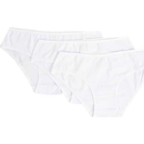 LOOK FOR YOUR WONDERFUL NIGHTS WITH ITS STUNNING 3-Pack White Womens Cover Slip Panties FREE SHIPPING