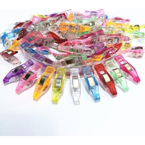 50Pcs High Quality Edge Clip Crafts Multicolor Quilt Quilting Clip Plastic Clips Patchwork Sewing Accessories