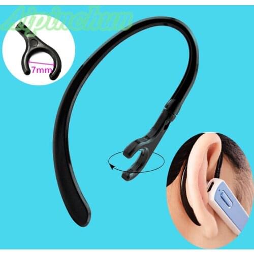 Aipinchun 3Pcs Universal 360 Rotary 7mm Ear Hooks For Bluetooth Headset Receiver Clip Clamp Holder EarHook Ear Loop Replacement