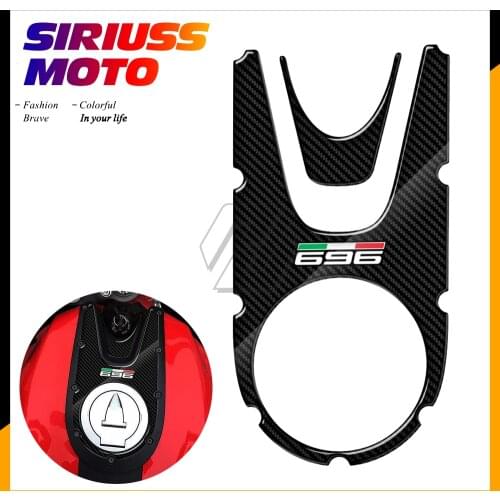 3D Carbon-look Motorcycle Tank Pad Protector Case for Ducati Monster 696 2008-2014