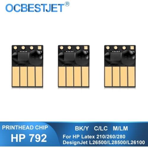 For HP 792 Printhead Chip CN702A CN703A CN704A For HP DesignJet L26100 L26500 L26800 Latex 210 260 280 Printer Print Head Chip
