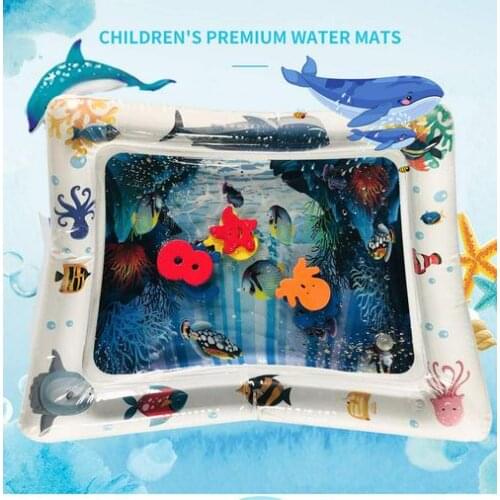 Baby Water-filled Floating Row Water Play Mat Inflatable Toys Summer Childrens Indoor Water Cool Toys Water Game Equipment